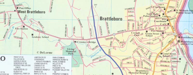 brattleboro map